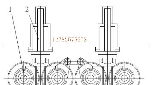 運行機(jī)構(gòu)液壓缸支承系統(tǒng)方案圖