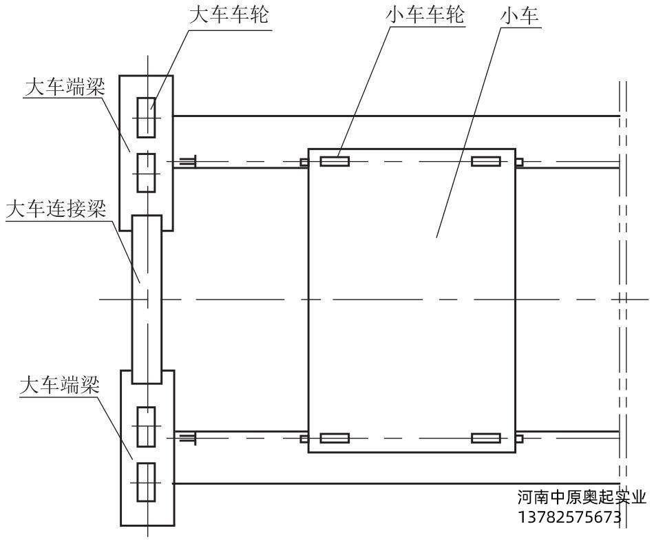 圖4-46小車在極限位置時的示意圖